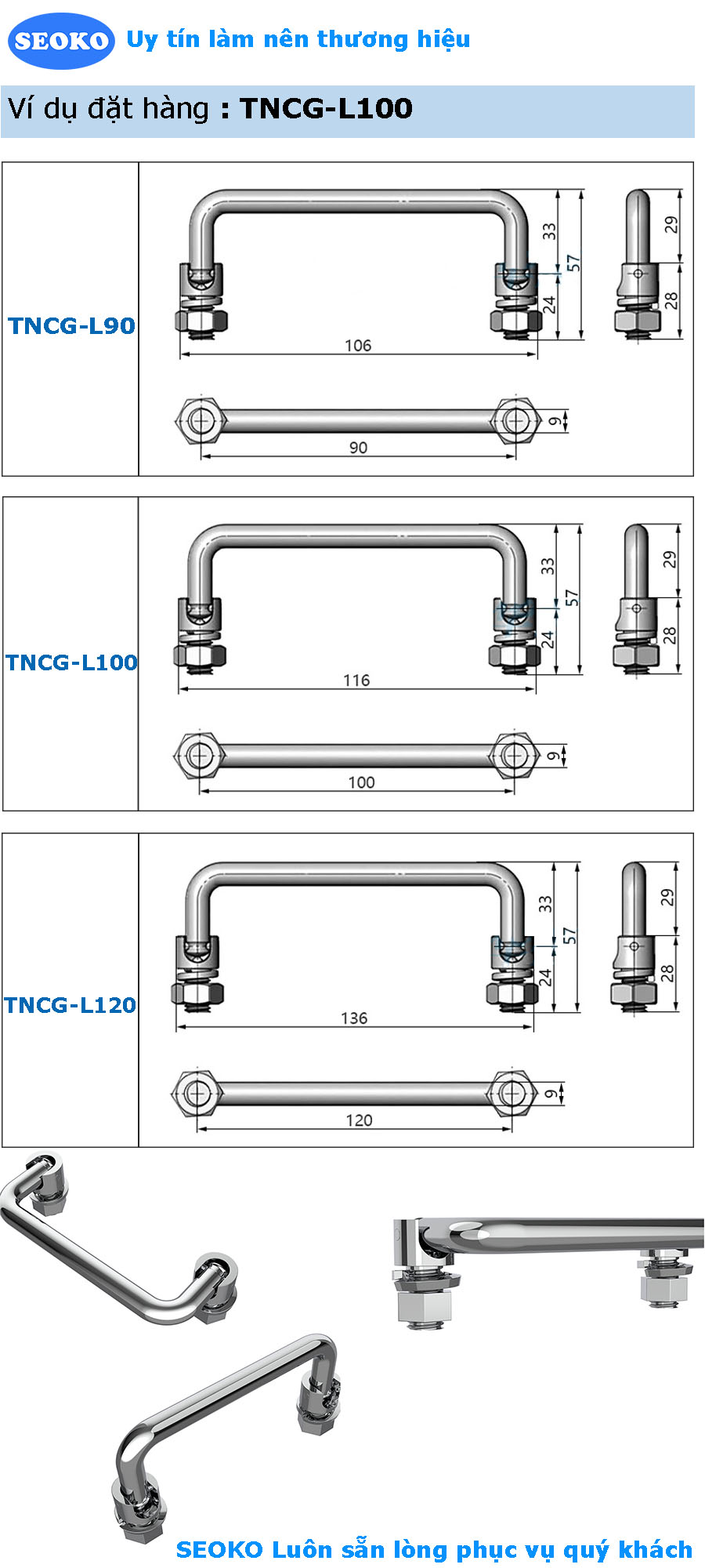 Tay nắm cửa gập