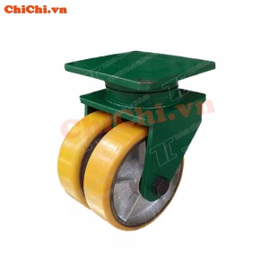 Bánh xe đẩy HBB 200x2 PU gang Quay